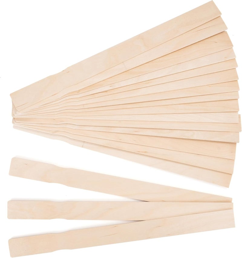 CRTWDMAN 30 Pieces Paint Stir Sticks, 12 Inch Long Wooden Paint Stirrers for Mixing Paint, Paint Sticks for Library Markers or Garden Plant Labels, Mixing Sticks for DIY Craft Sticks - Image 1